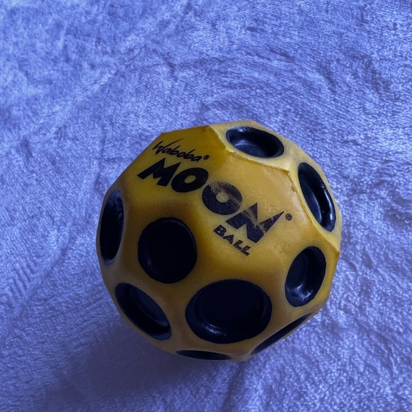 Original MOON BALL WABOBA HYPER BOUNCING BALL TO THE MOON NEON YELLOW  black - Picture 9 of 9